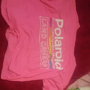 Polaroid Pink Land Camera Tee